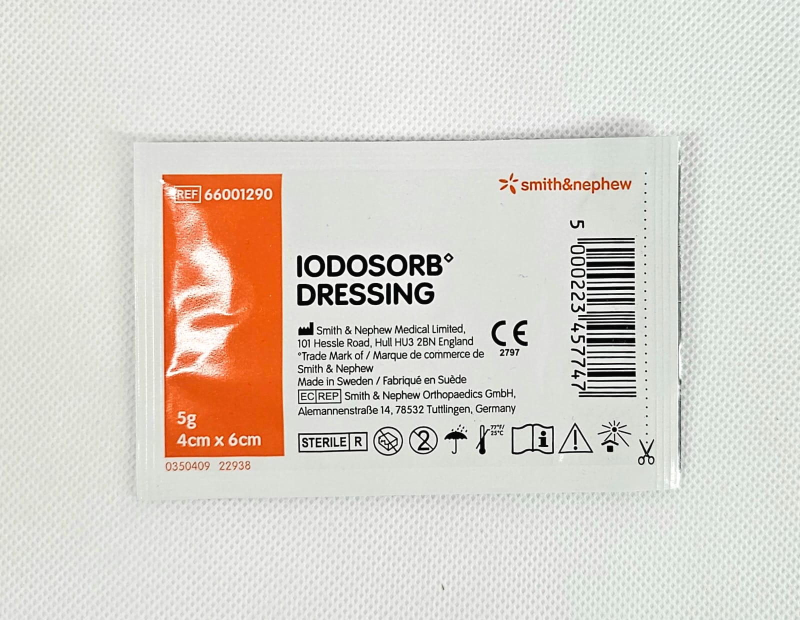 Jodosorb Dressing 5g 4* 6cm 1pc Verband mit Jod